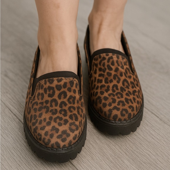 Clarks Shoes - CLARKS Leopard Print Slip-On Women's Shoes